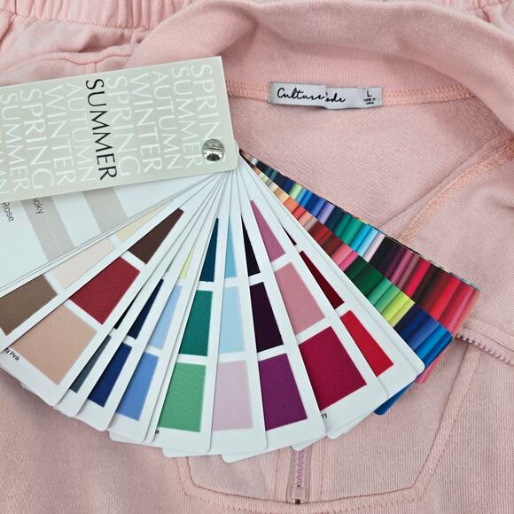 Culture Code by Belldini Light Pink Quarter-Zip Pullover (Size L) - Picture 4 of 5